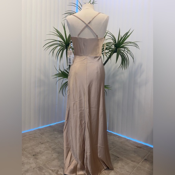 NWT👗REVELRY BILLIE SILK BRIDESMAID DRESS 👗 - Picture 2 of 11